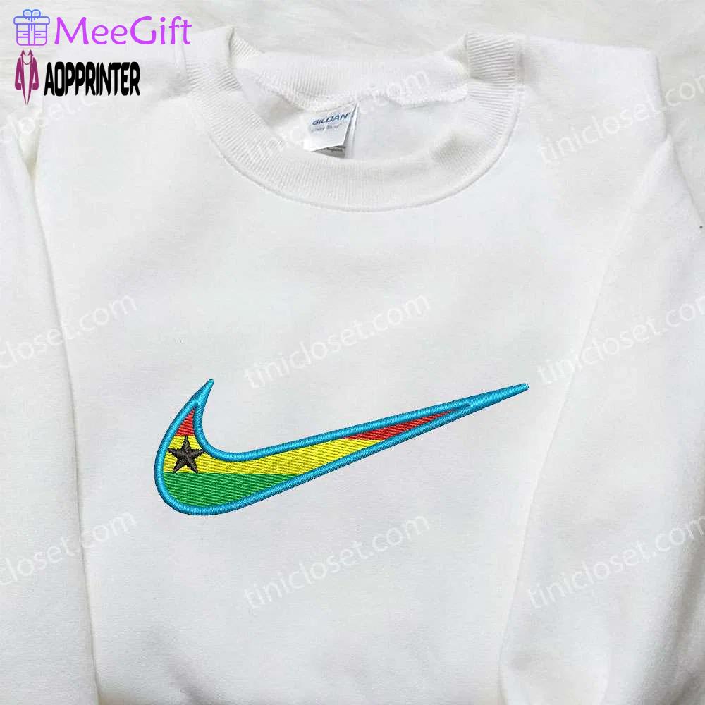 Star flag x nike embroidered shirt: custom gift for husband stylish & unique nike shirt Embroidered Shirt