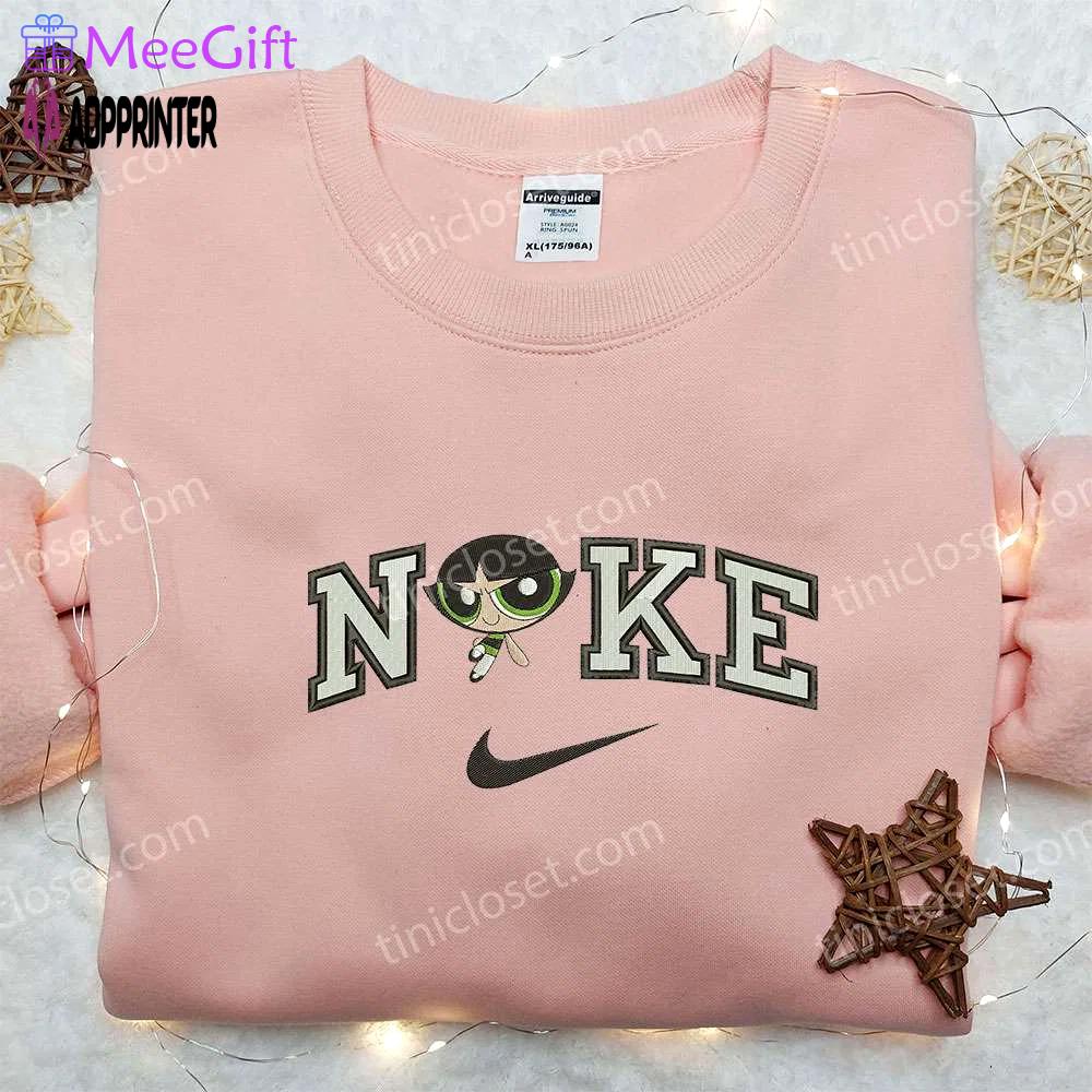 Stylish buttercup x nike embroidered shirt – powerpuff girls & nike inspired collection! Embroidered Shirt