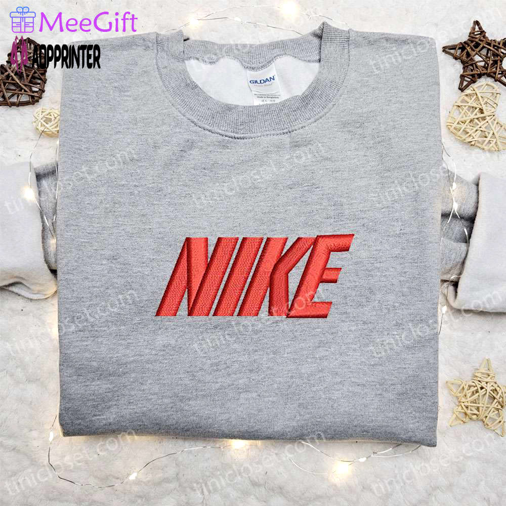 Stylish vintage nike embroidered shirt sweatshirt and custom hoodie – uniquely nike inspired apparel Embroidered Shirt