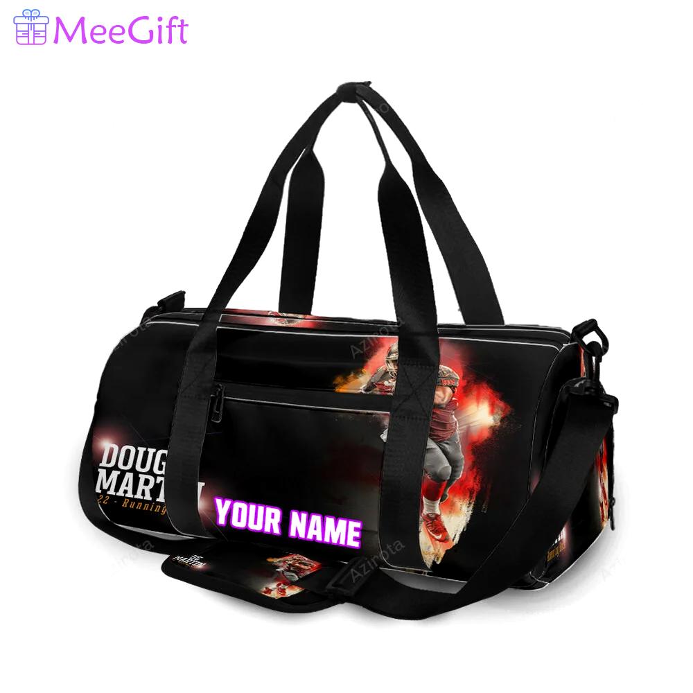 Tampa bay buccaneers 22 doug martin v25 personalized name travel bag gym bag 2509 Travel Bag