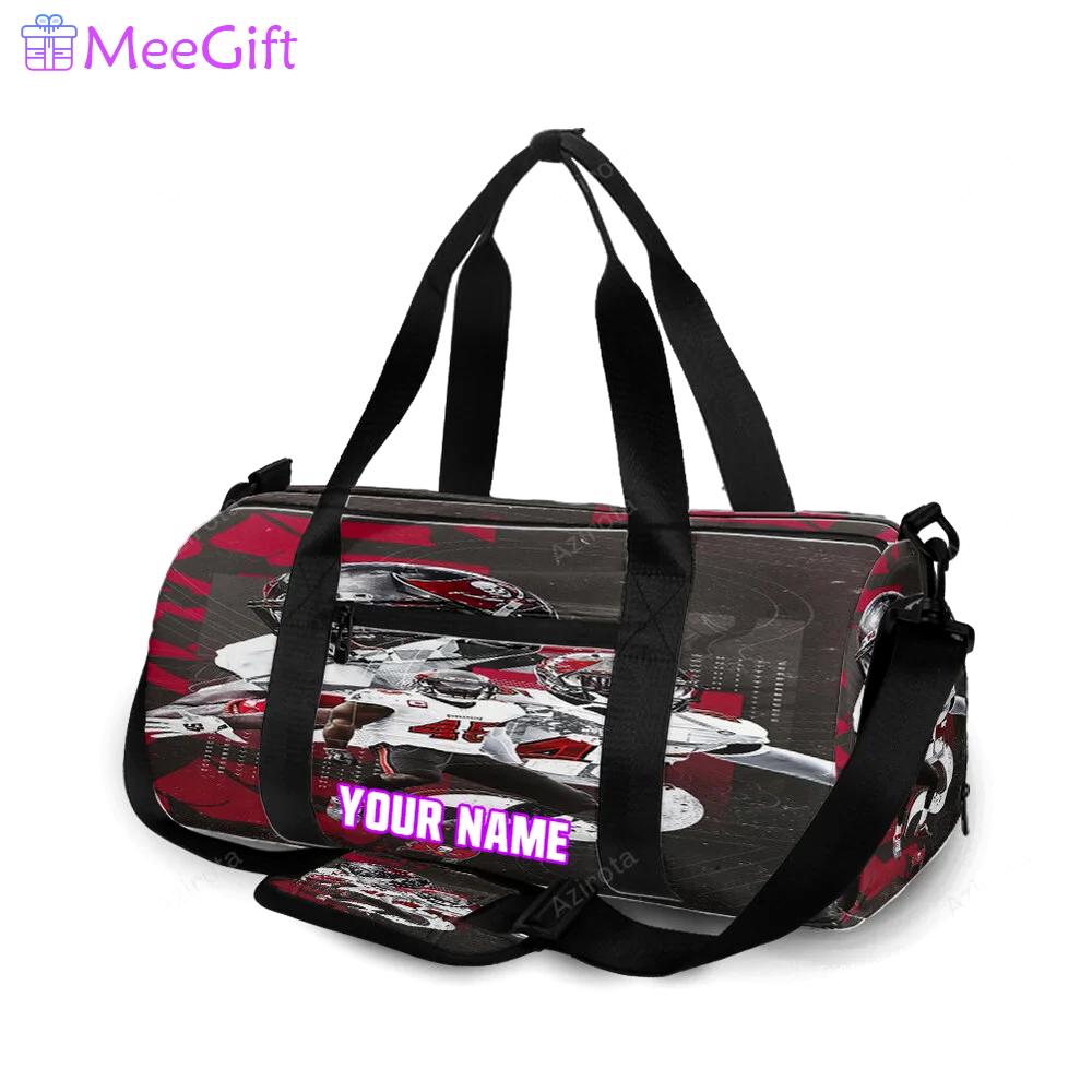 Tampa bay buccaneers devin white1 personalized name travel bag gym bag 1341 Travel Bag