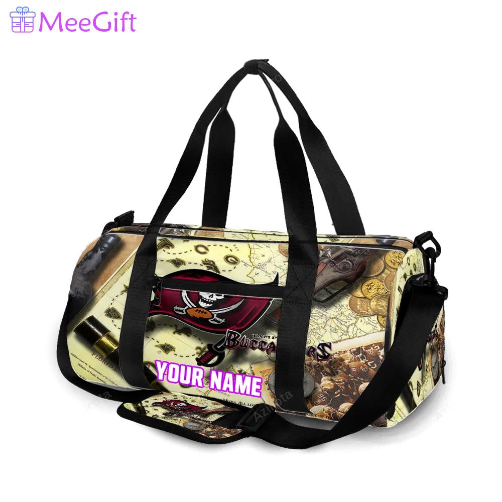 Tampa bay buccaneers map v20 personalized name travel bag gym bag 2518 Travel Bag