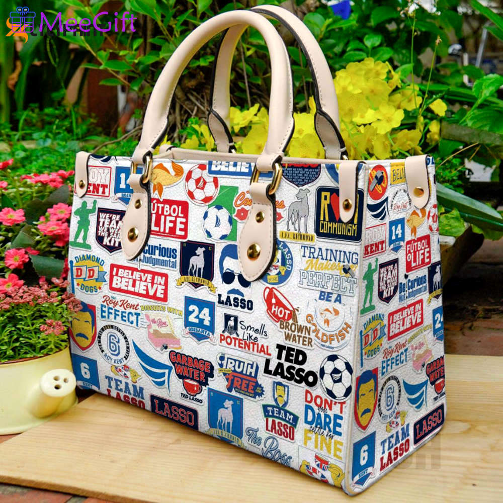 Ted lasso leather  handbag gift for  women 2992 Women Leather Hand Bag