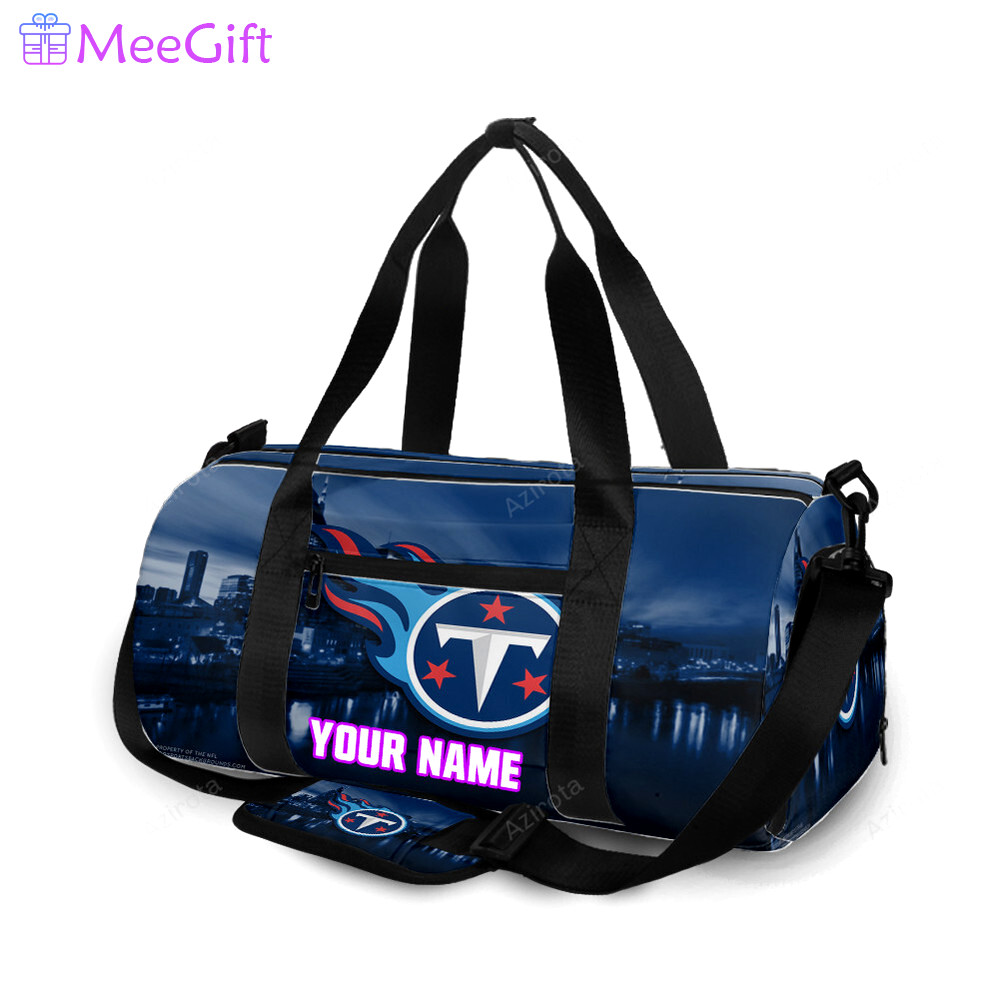 Tennessee titans emblem v3 personalized name travel bag gym bag 2567 Travel Bag