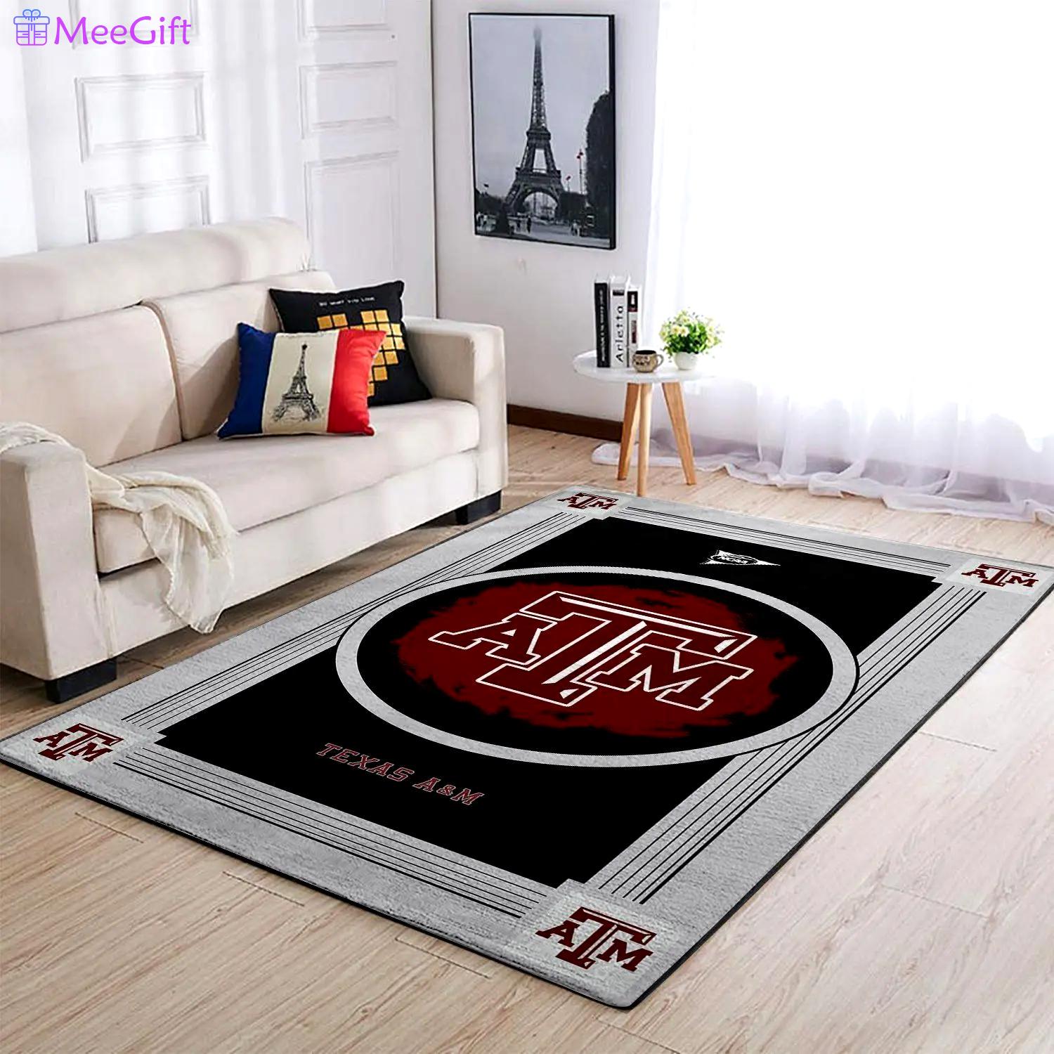 Texas a&m aggies ncaa area rugs living room carpet team logo home rug regtangle carpet floor decor home decor Rectangle Rug