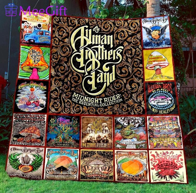 The allman brothers band quilt blanket ver 9 Quilt Blanket