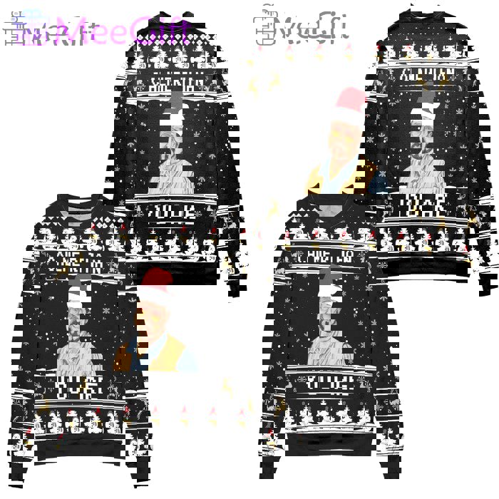 The big lebowski calmer than you are ugly christmas sweater ?  hot 2024 style 671 Christmas Ugly Sweater