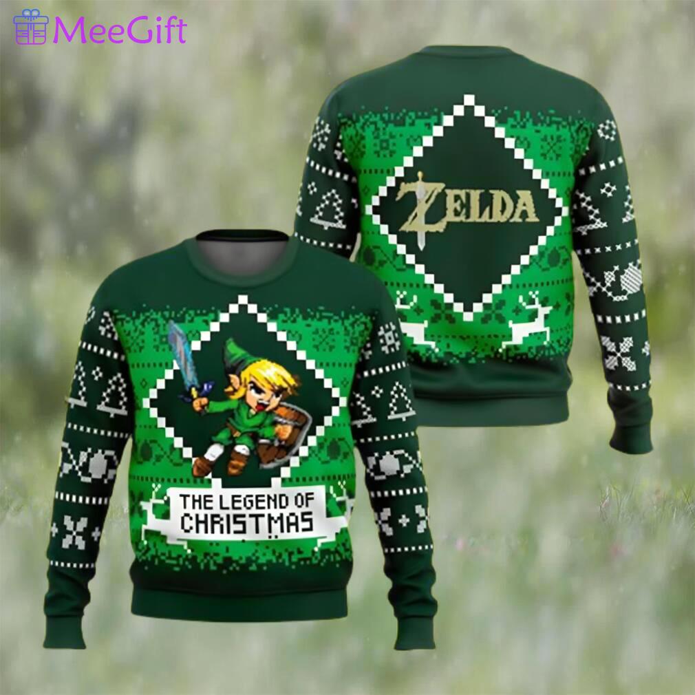 The legend of christmas zelda ugly christmas sweater majora?s ugly sweater Christmas Ugly Sweater