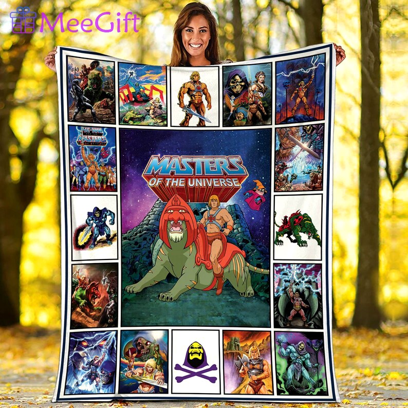 The masters of the universe fleece blanket, he man masters of universe, he man superhero blanket, christmas gifts, birthday gifts Quilt Blanket