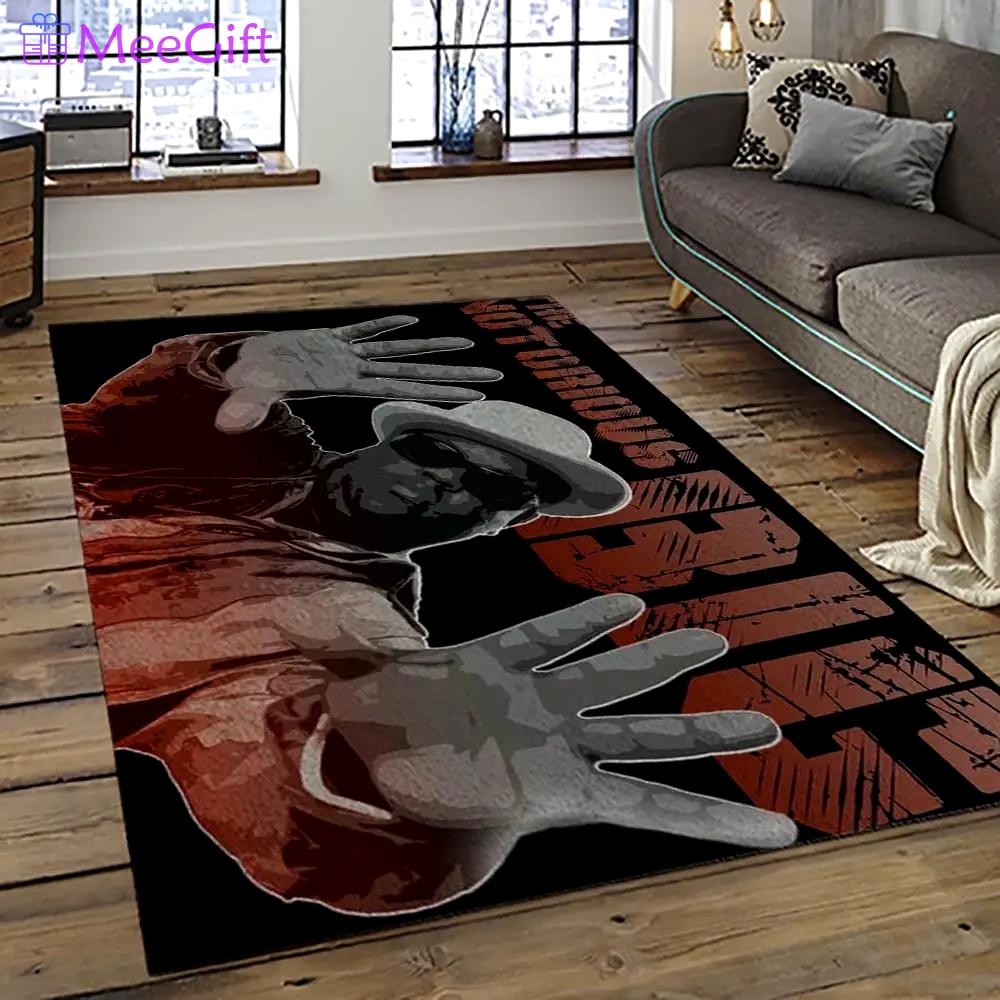 The notorious b.i.g. rapper hiphop music rap carpet area rug home decor gift for fans gift for friends big7 Rectangle Rug