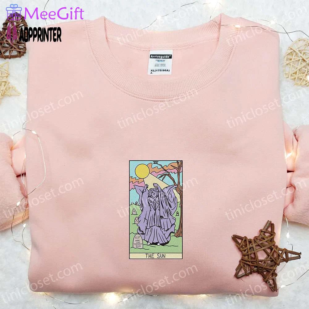 The sun tarot hocus pocus shirt & custom hoodie: best family gift ideas Embroidered Shirt