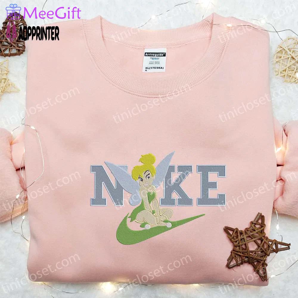 Tinker bell x nike embroidered sweatshirt: disney shirt perfect gift Embroidered Shirt