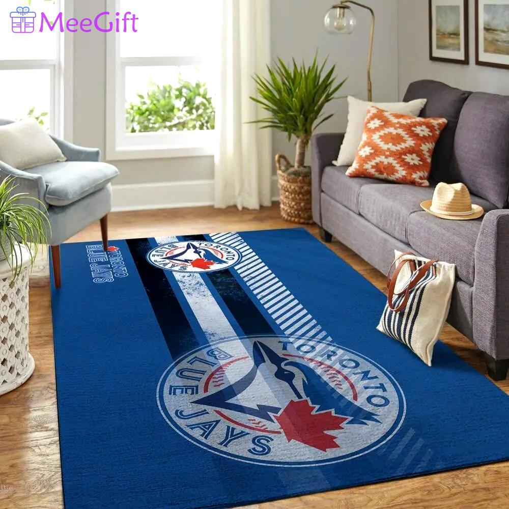 Toronto blue jays area rug mlb baseball team logo carpet living room rugs 3 Rectangle Rug