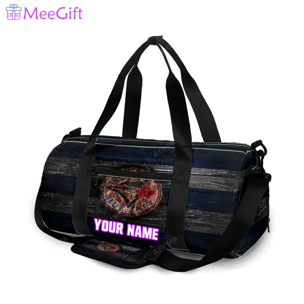 Toronto blue jays russell bird lava wood personalized name travel bag gym bag 2546 Travel Bag