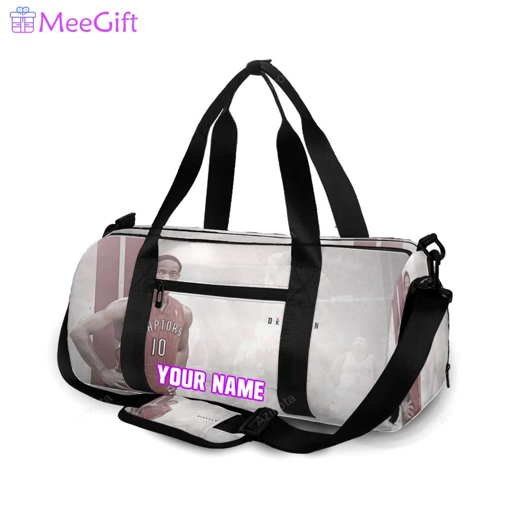 Toronto raptors demar derozan3 personalized name travel bag gym bag 2397 Travel Bag