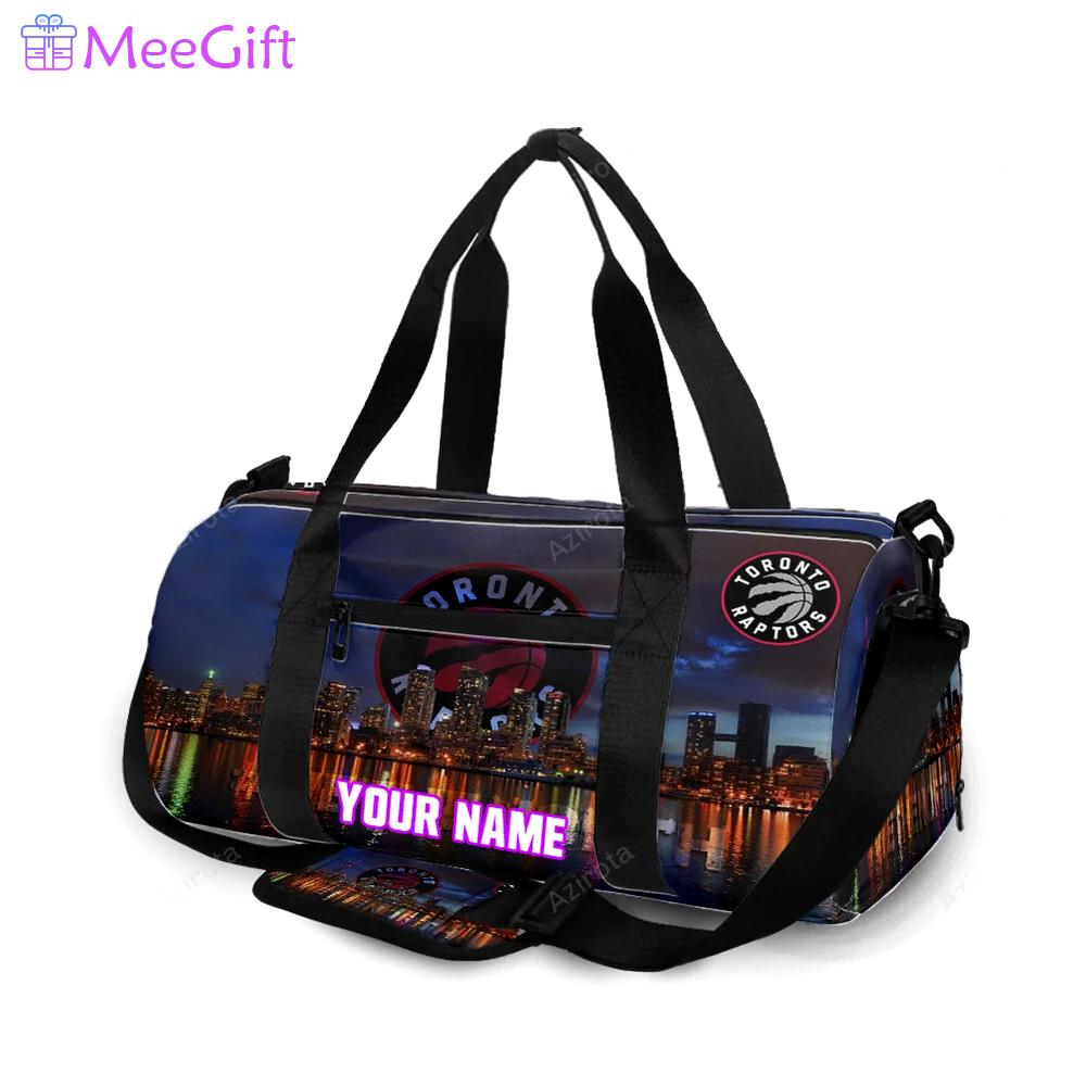 Toronto raptors night city personalized name travel bag gym bag 2418 Travel Bag