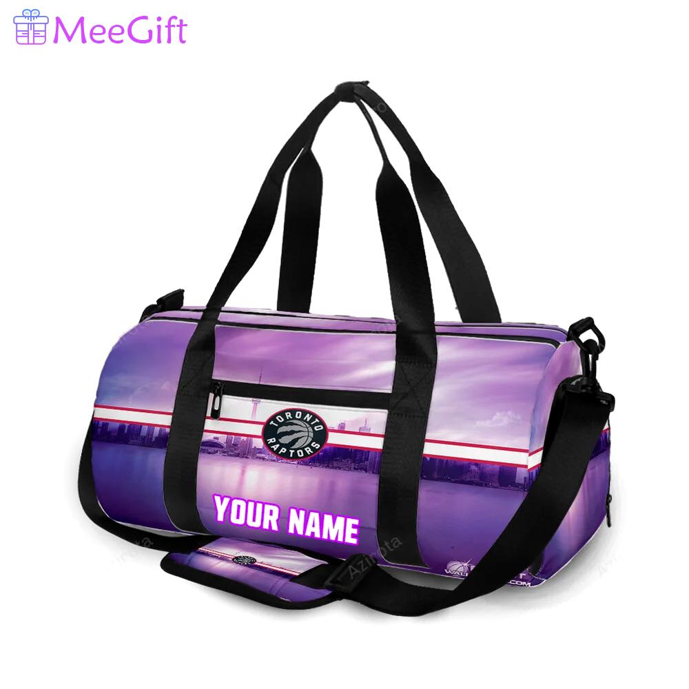 Toronto raptors purple city personalized name travel bag gym bag 2555 Travel Bag