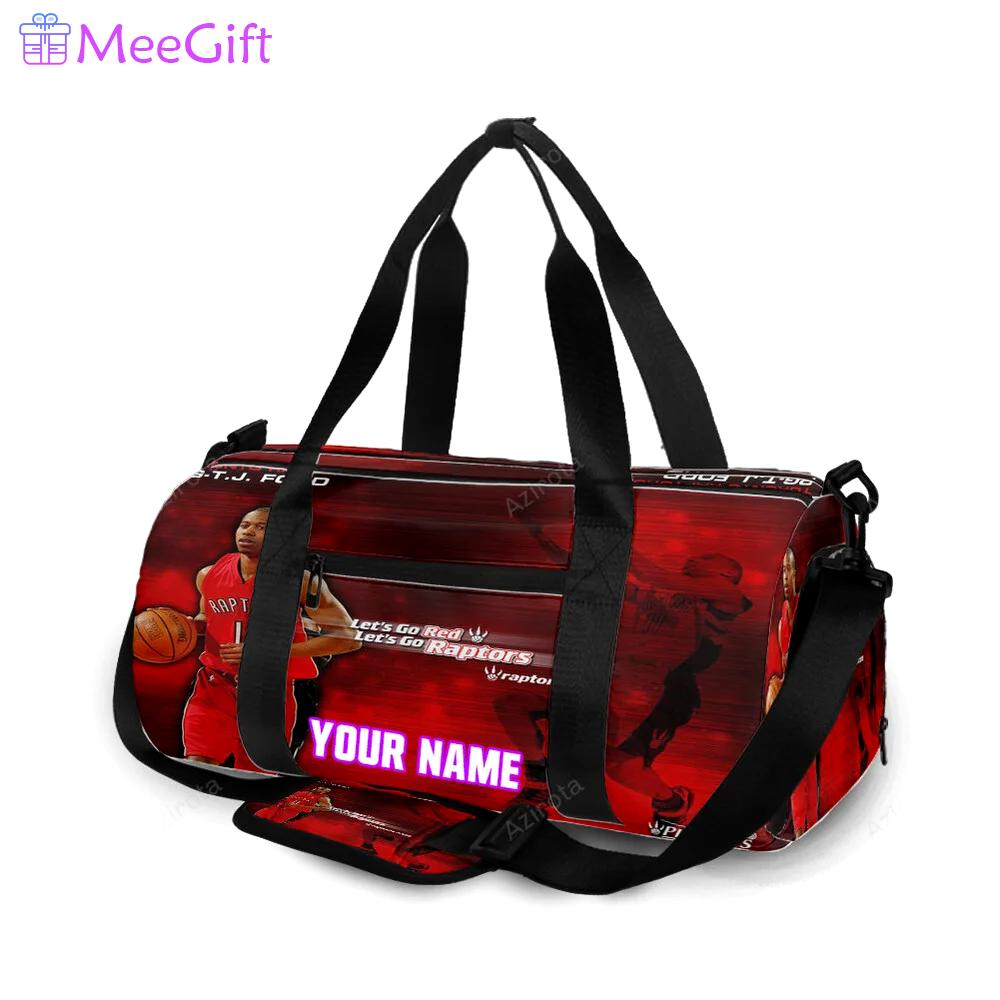Toronto raptors tj ford1 personalized name travel bag gym bag 2404 Travel Bag