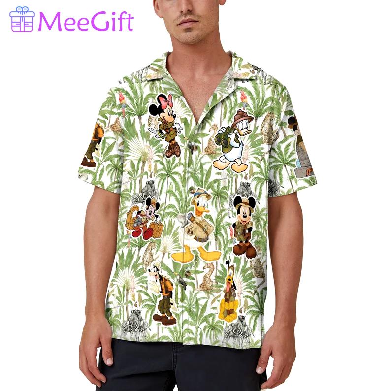 Tropical palm disney safari hawaii shirt Hawaii Shirt Shorts & Flip Flops