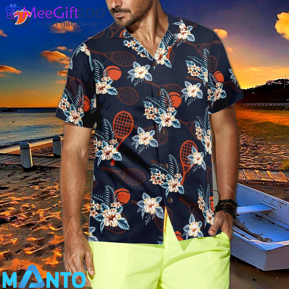 Tropical tennis four hawaiian shirt Hawaii Shirt Shorts & Flip Flops