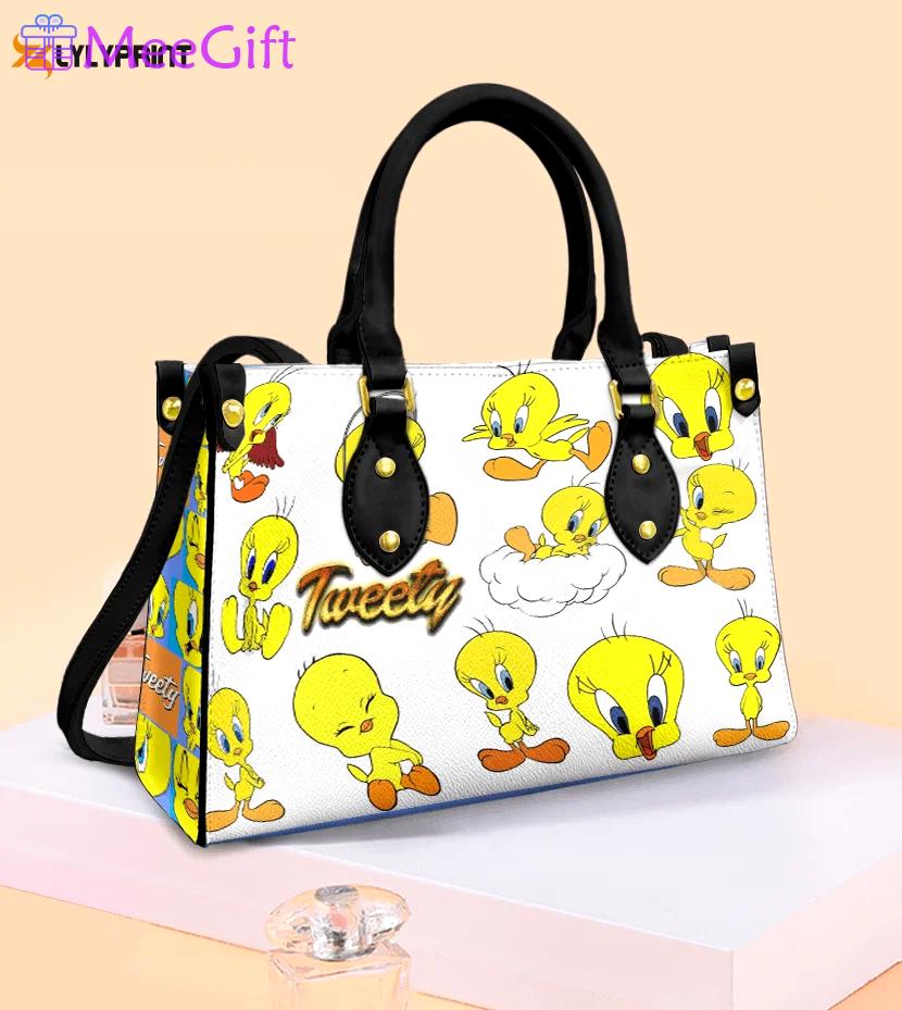 Tweety bird leather handbag 2d 2814 Women Leather Hand Bag