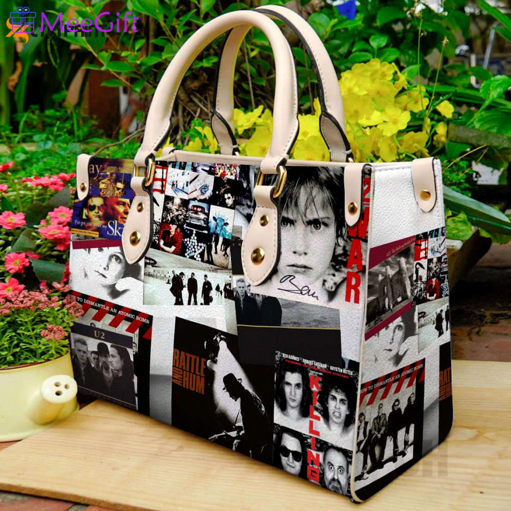 U2 1 leather handbag gift for women 4431 Women Leather Hand Bag
