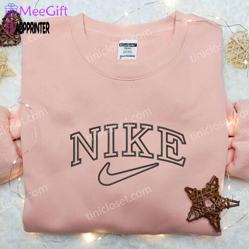 Unique nike inspired embroidered shirt: stylish & exclusive sportswear Embroidered Shirt
