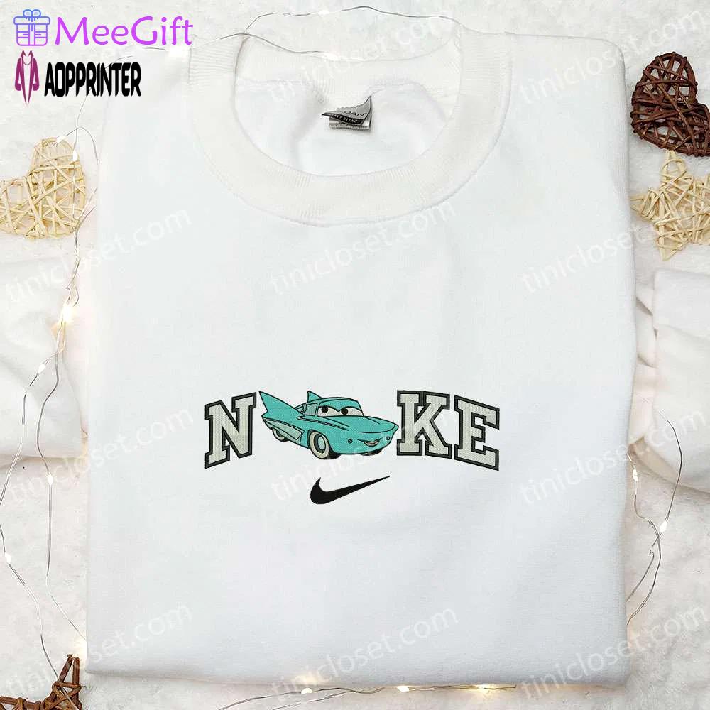 Unique nike x flo cars embroidered sweatshirt disney pixar hoodie & custom t-shirt Embroidered Shirt
