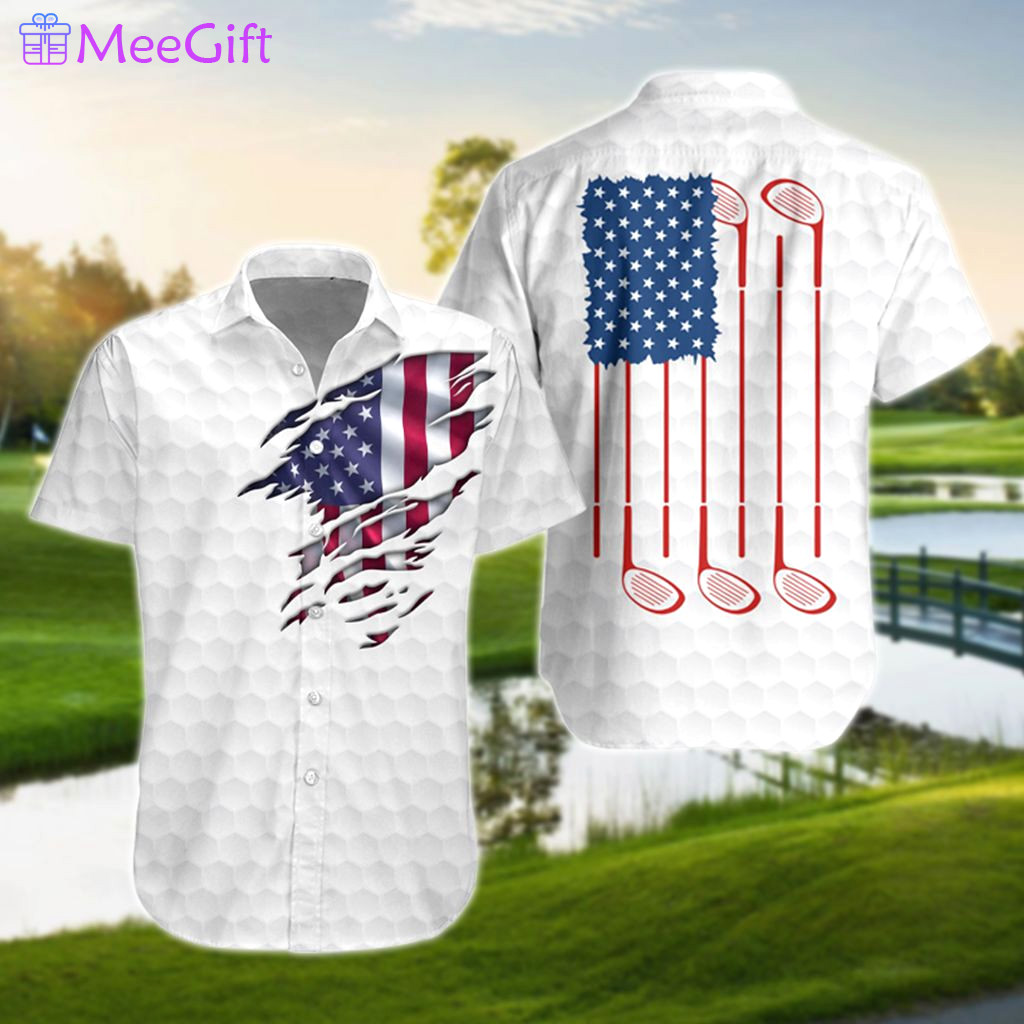 Us golf 3d hawaiian shirt Hawaii Shirt Shorts & Flip Flops