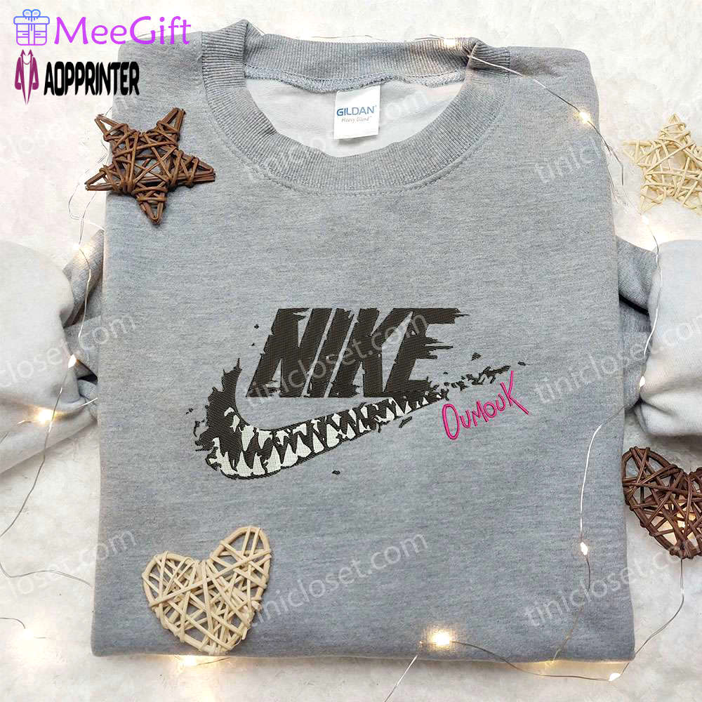 Venom oumuk x nike embroidered hoodie & movie characters shirt nike inspired embroidery Embroidered Shirt