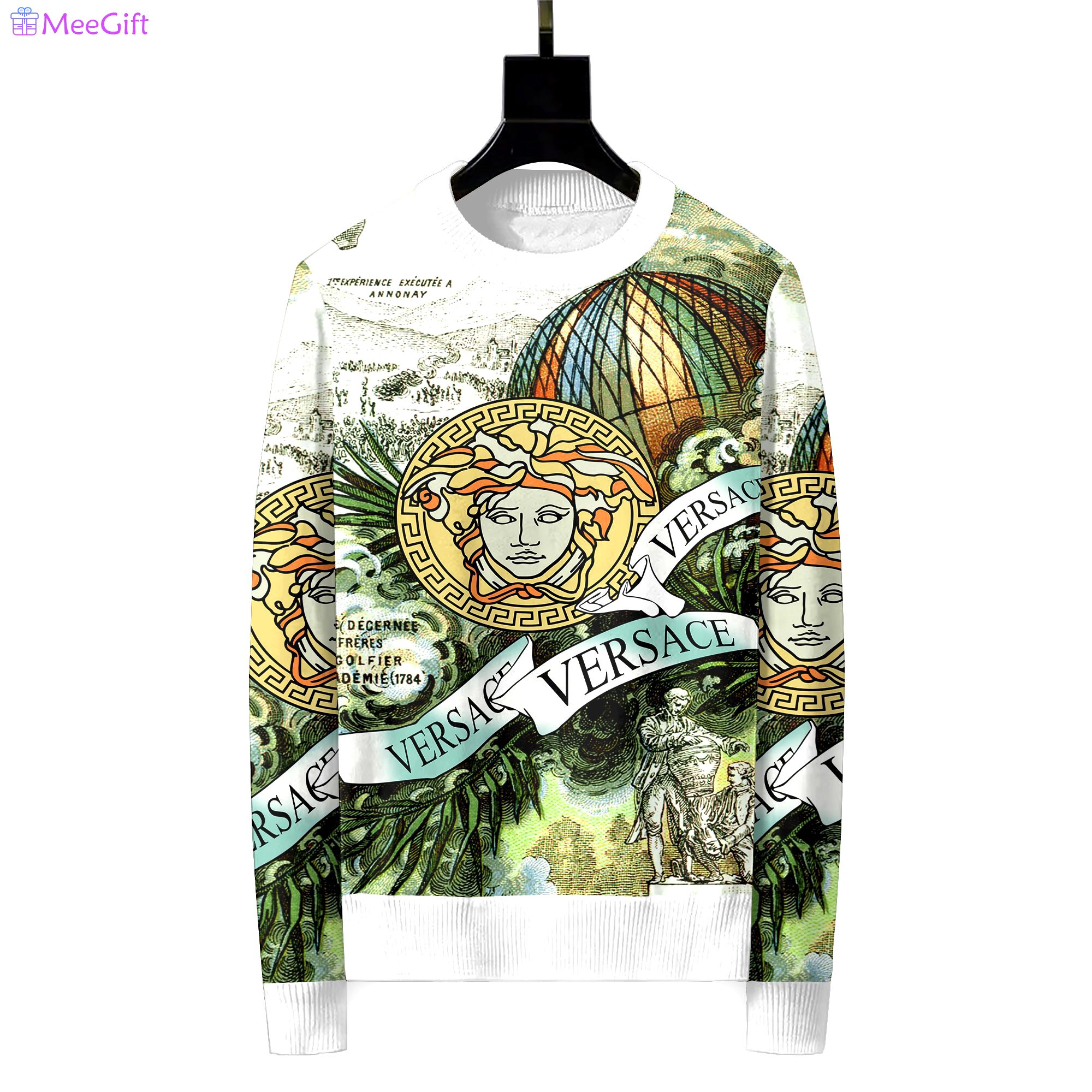 Versace luxury ugly sweater for winter hot 2024  style 461 Christmas Ugly Sweater