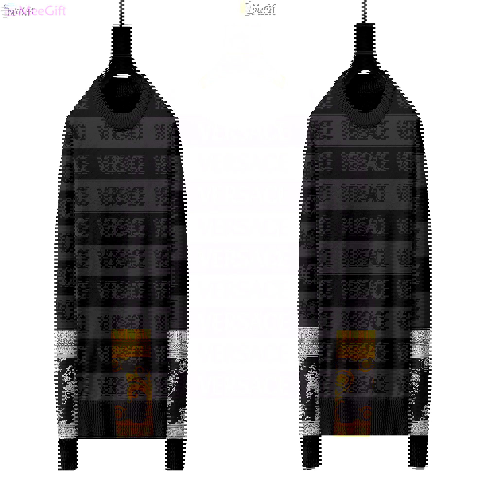 Versace luxury ugly sweater for winter  hot 2024 style 607 Christmas Ugly Sweater