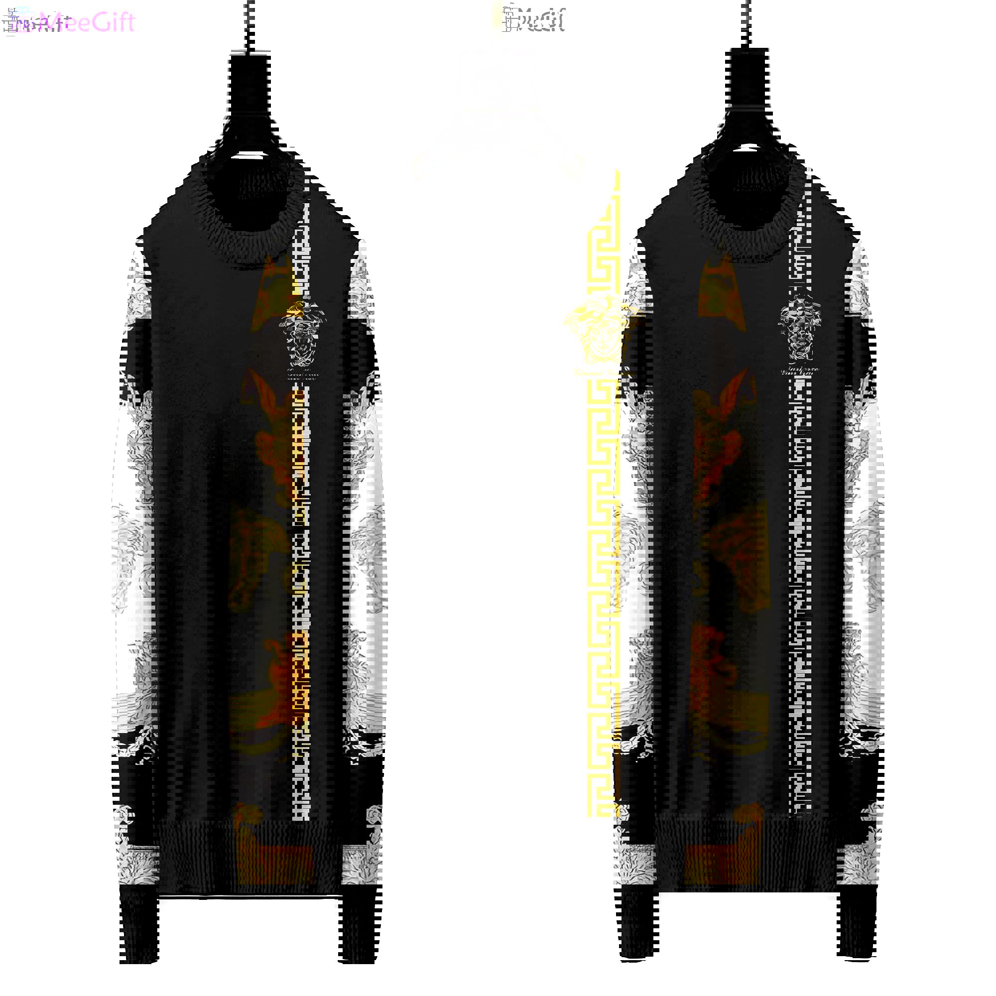 Versace luxury ugly sweater for winter hot 2024  style 650 Christmas Ugly Sweater