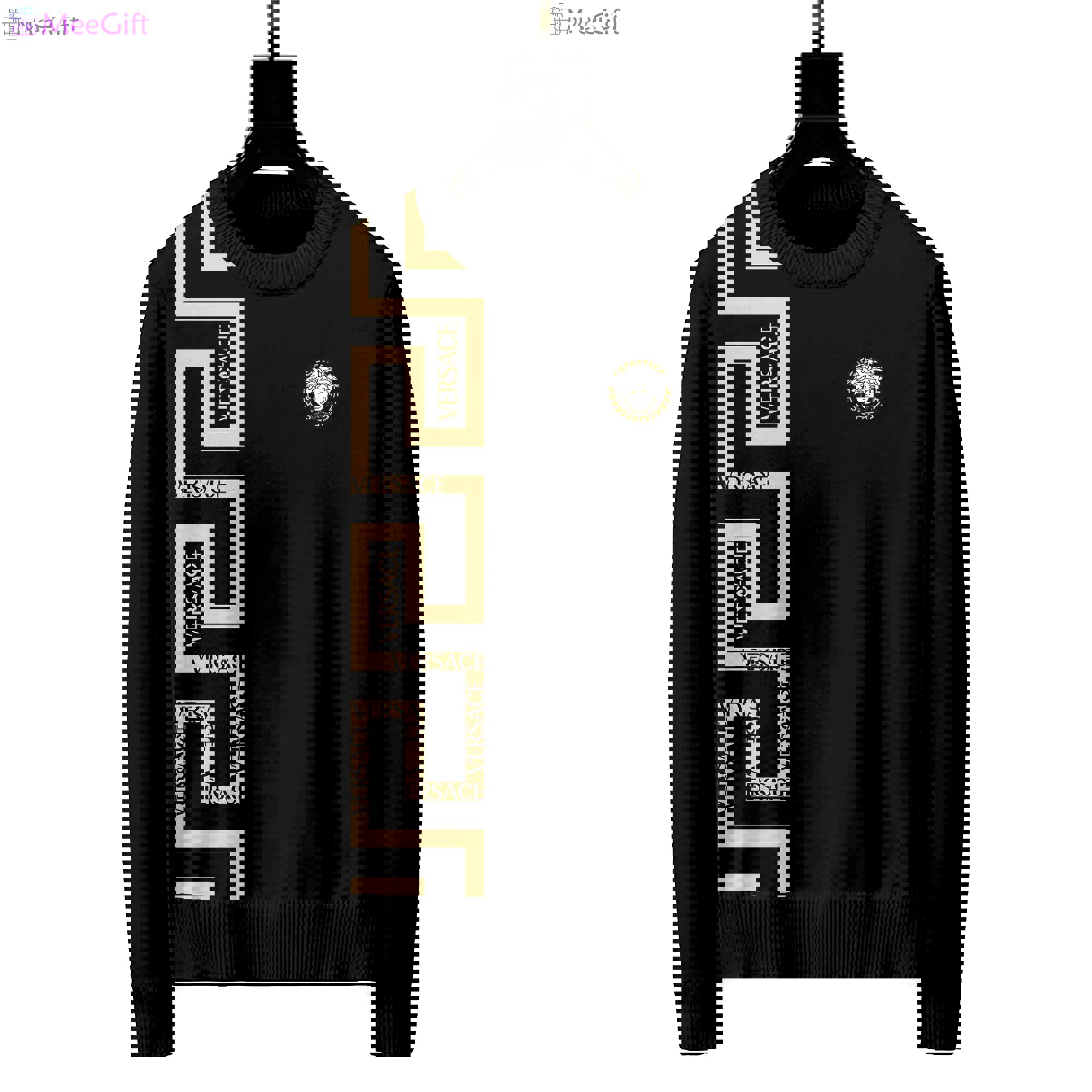 Versace luxury ugly sweater for winter  hot 2024 style 836 Christmas Ugly Sweater