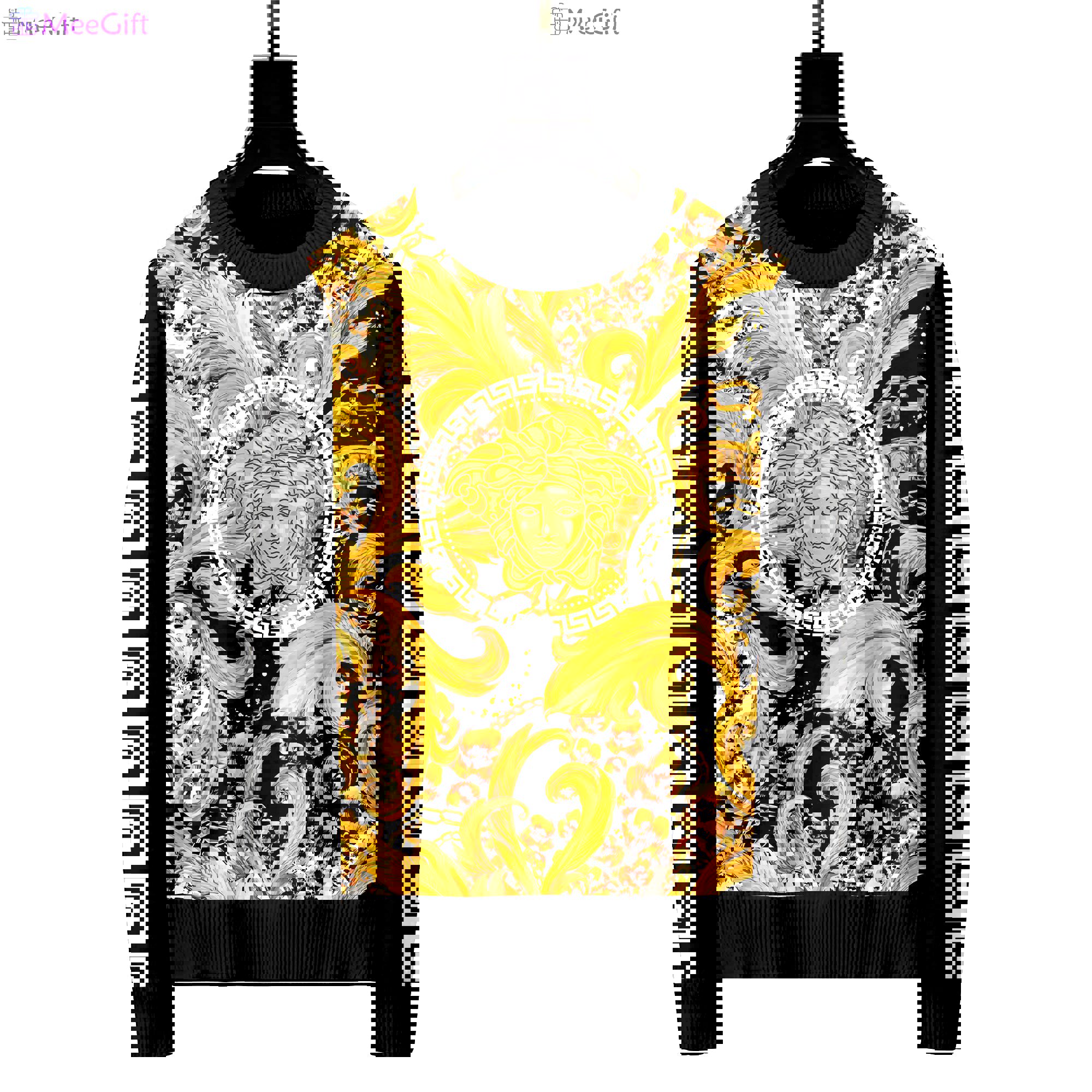 Versace luxury ugly sweater for winter hot 2024  style 960 Christmas Ugly Sweater