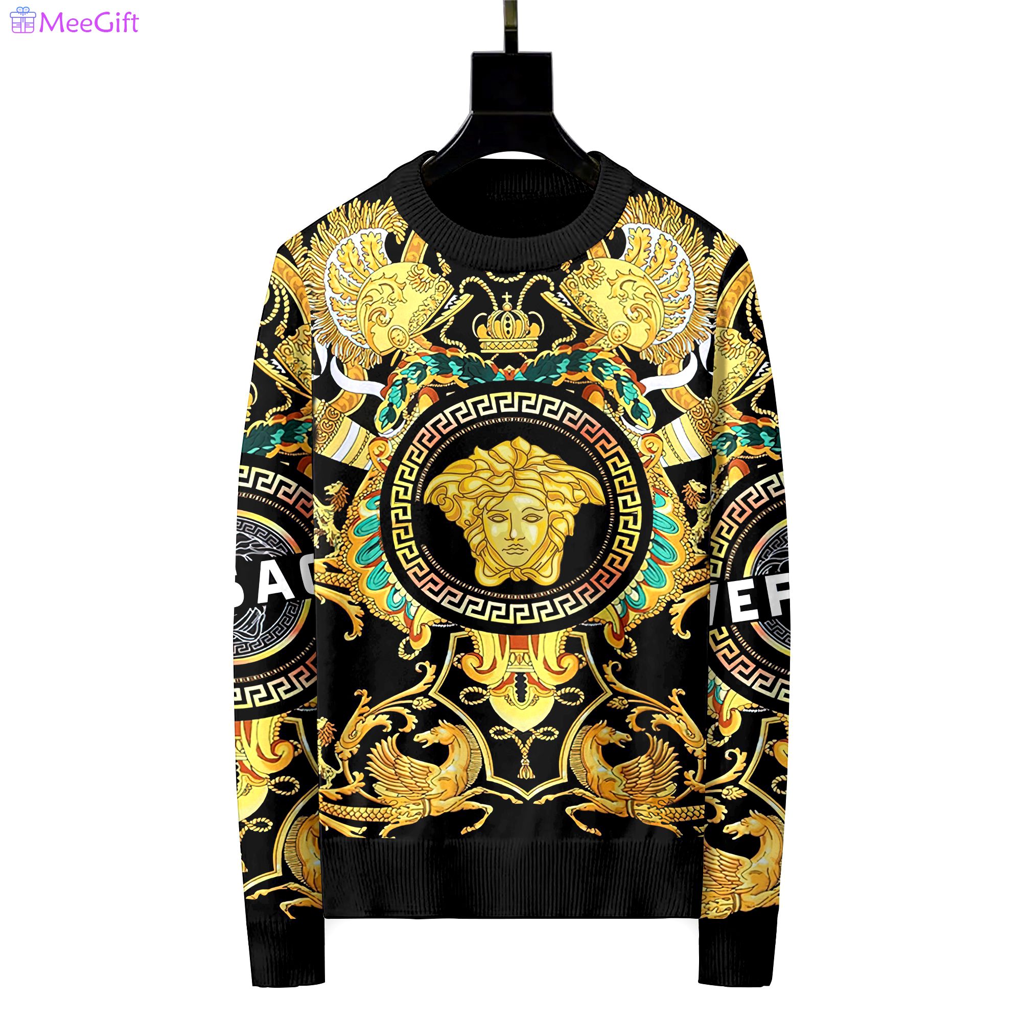 Versace luxury ugly sweater for winter hot 2025style 256 Christmas Ugly Sweater