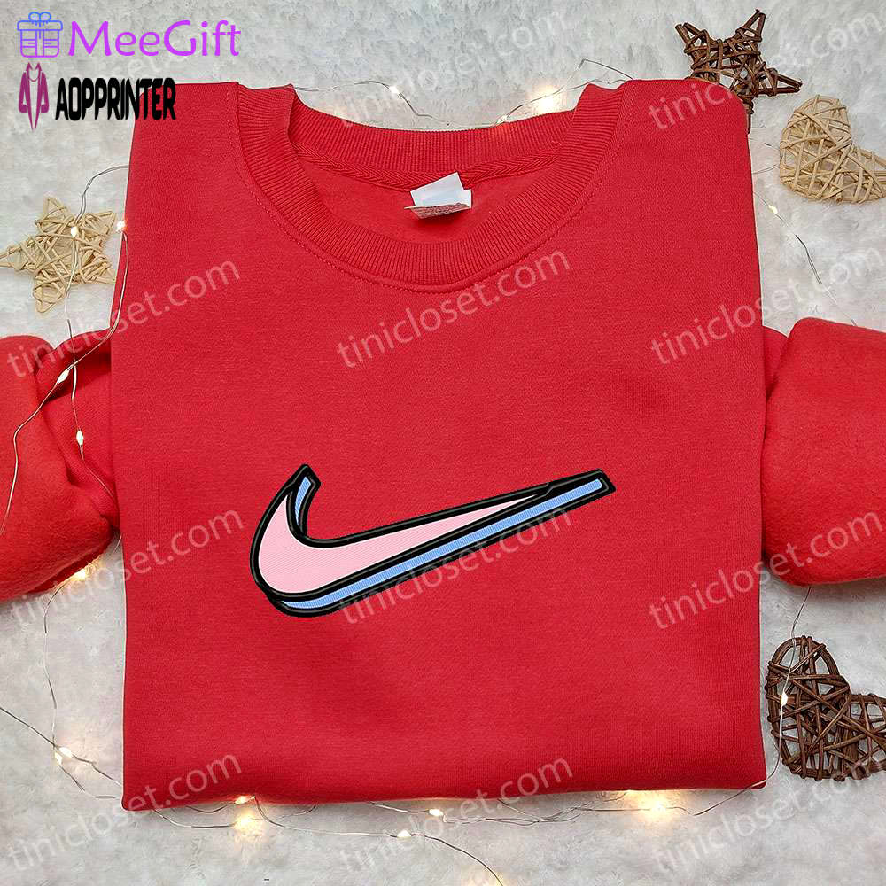 Vintage retro nike swoosh embroidered tshirt – nike inspired shirt ideal family gift Embroidered Shirt