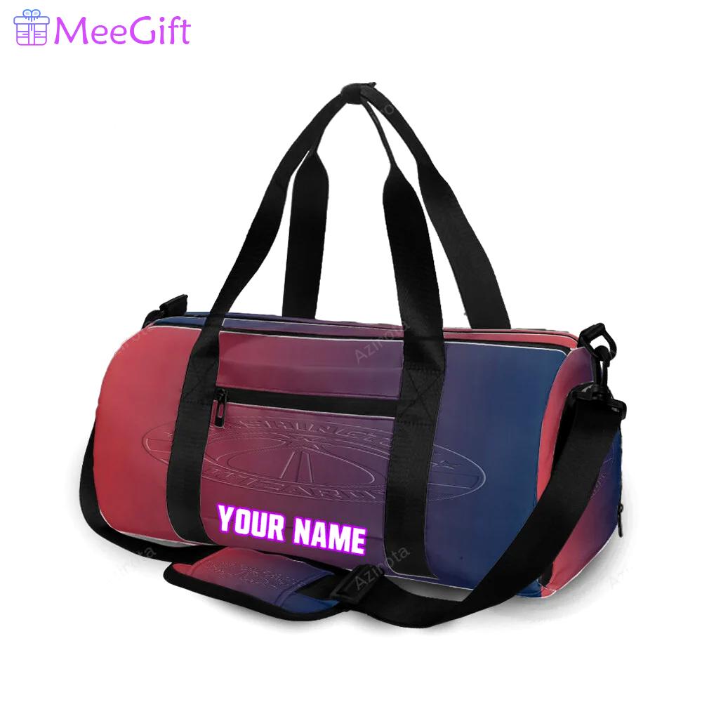 Washington wizards blue purple red personalized name travel bag gym bag 2524 Travel Bag