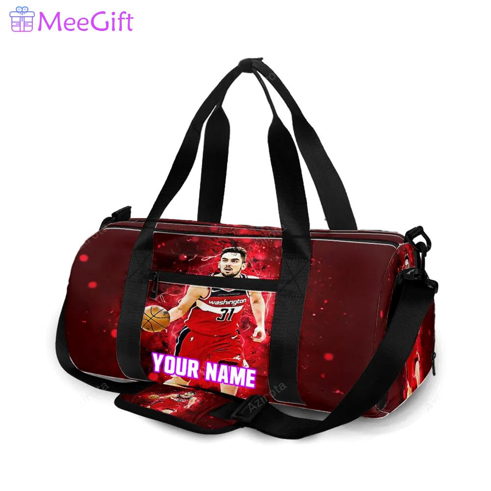 Washington wizards tomas satoransky1 personalized name travel bag gym bag 2623 Travel Bag