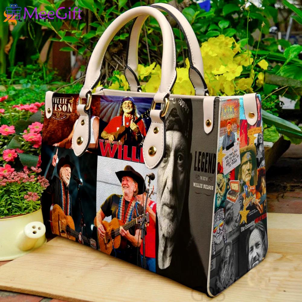 Willie nelson 1 leather bag for women gift 1929 Women Leather Hand Bag
