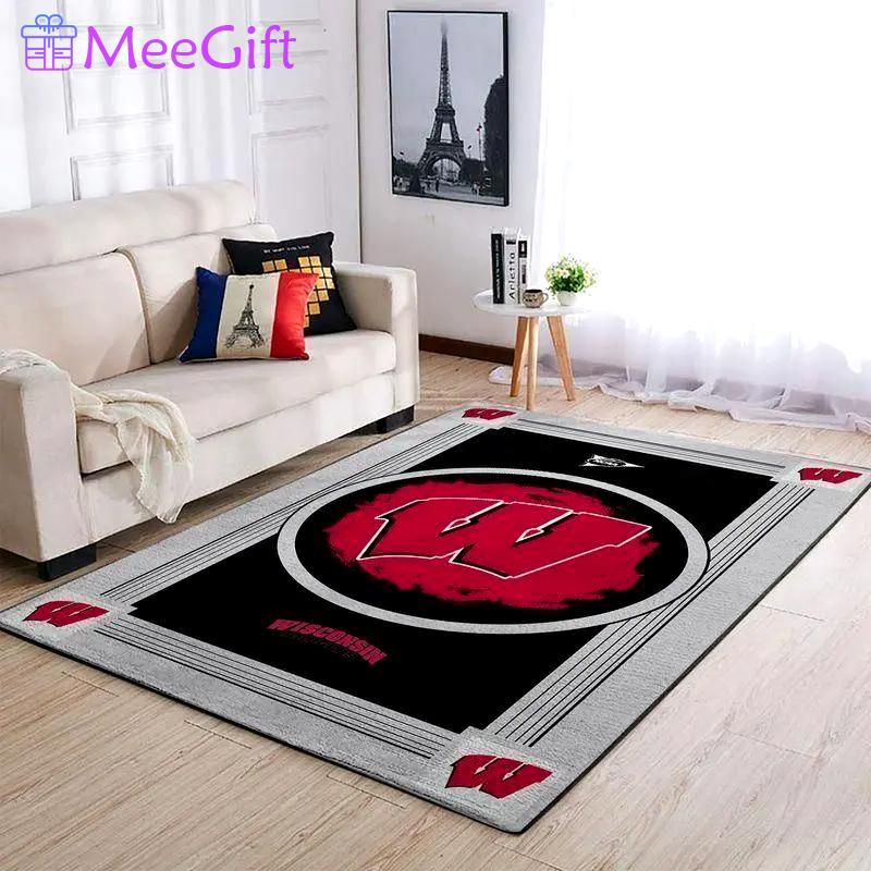 Wisconsin badgers ncaa living room carpet 20030372 rug regtangle Rectangle Rug