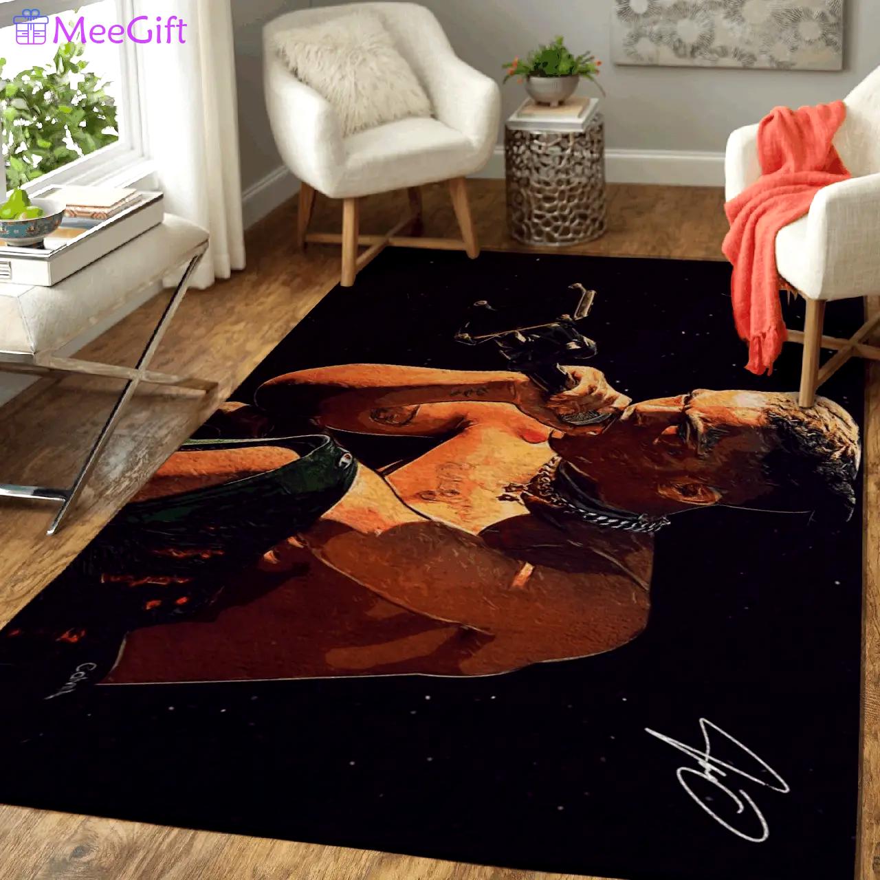 Xxxtentacion american rapper art for fans area rug area rug living room carpet rug regtangle carpet floor decor home decor Rectangle Rug