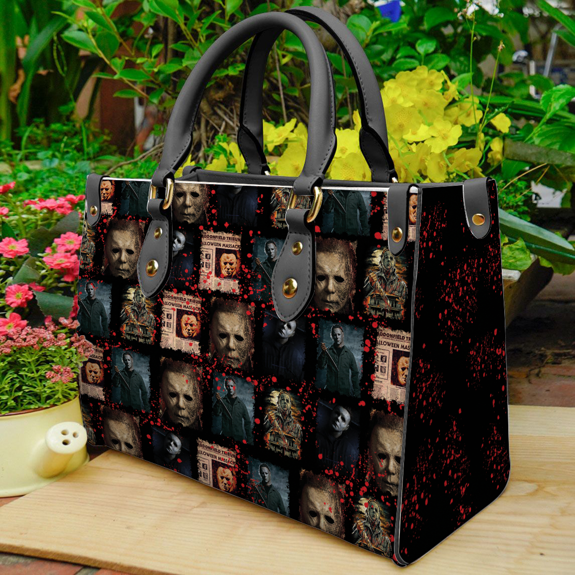 Michael myers women 3d small handbags nicegift wsh-y5b0