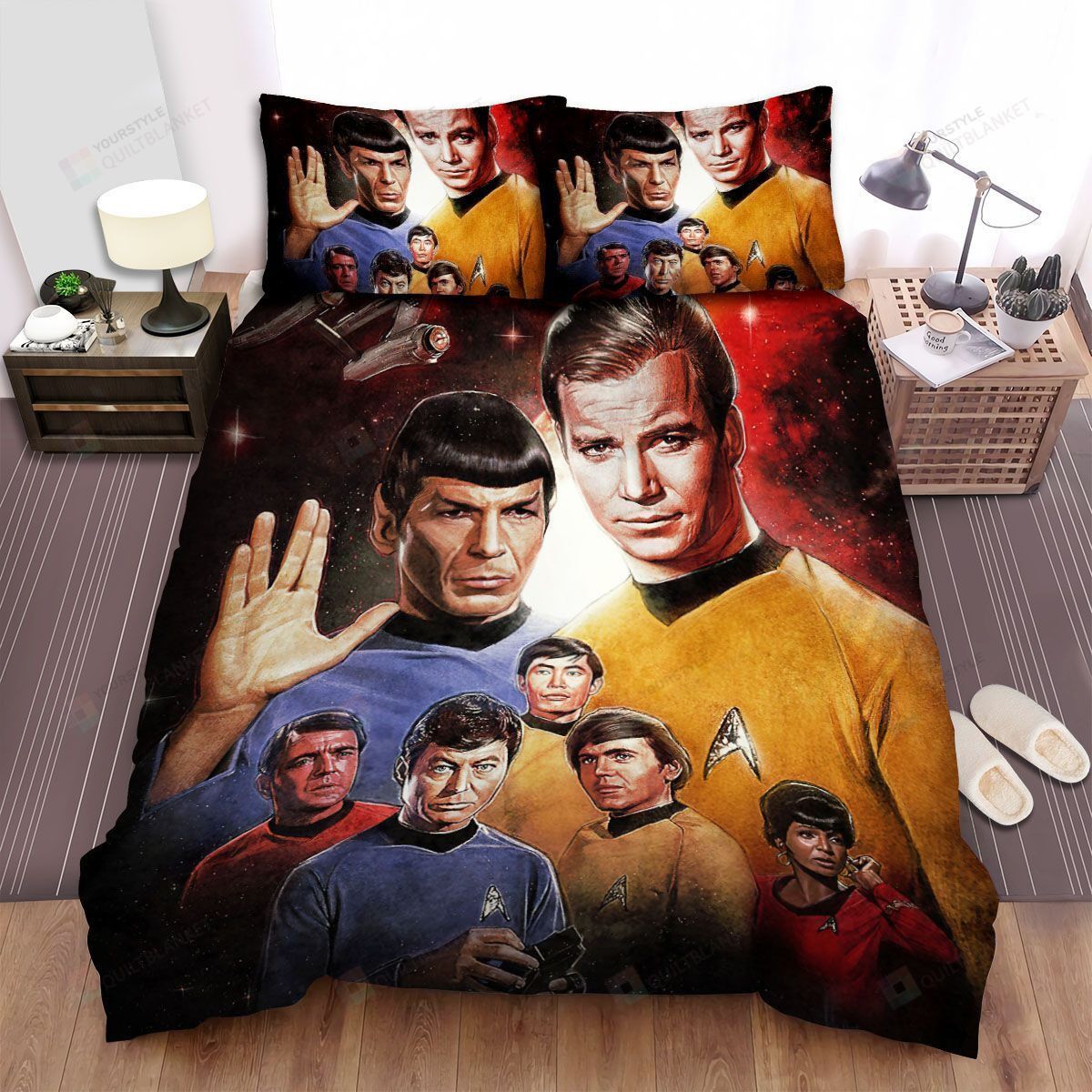 Star trek the original series art paintings bed sheets duvet cover bedding sets