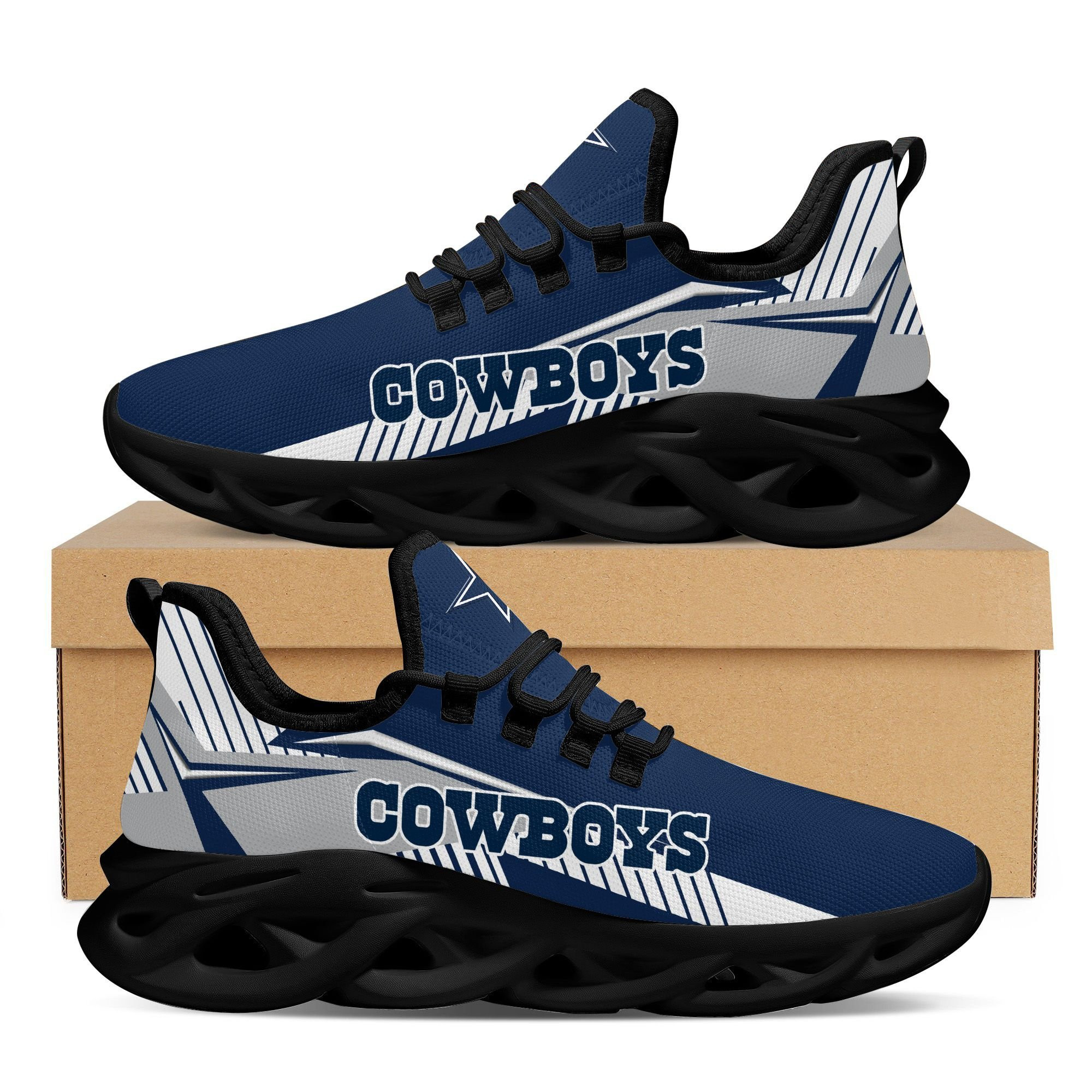 Dallas cowboys max soul shoes american football running sports sneakers shoes for men women full size for men women Max Soul Shoes