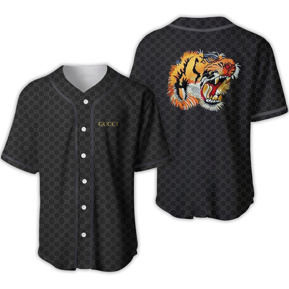 Gucci tiger baseball jersey shirt luxury clothing clothes sport for men women hot 2023 Baseball Jersey Shirt