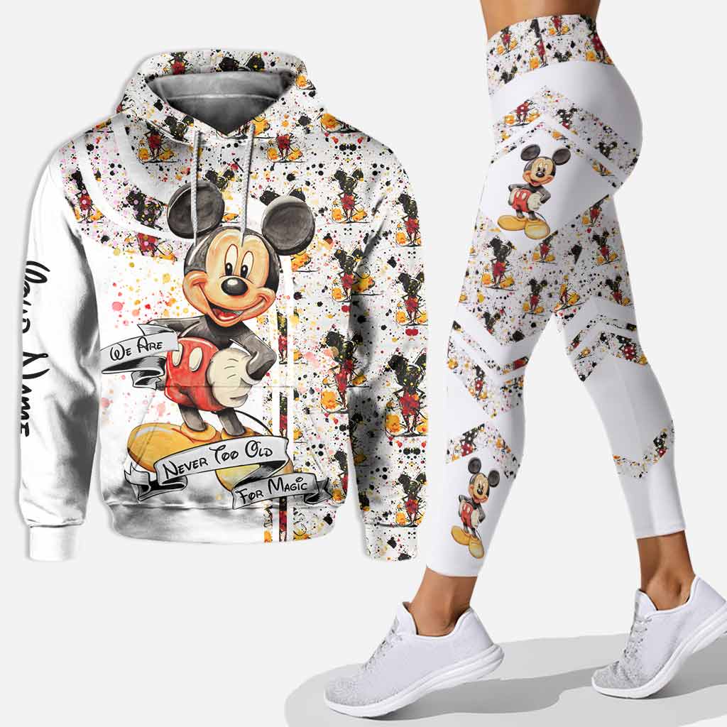 Personalized mickey mouse hoodie leggings for men women kids 50th anniversary disney world gifts shirt clothing ht 146 Hoodie Leggings Set