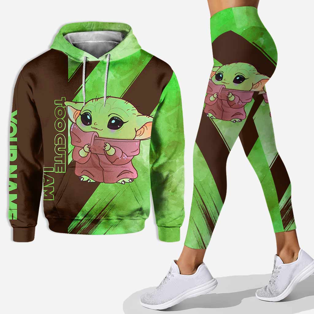 Personalized baby yoda hoodie leggings adults men women kids star wars clothes gifts for fans ht 23 117 Hoodie Leggings Set