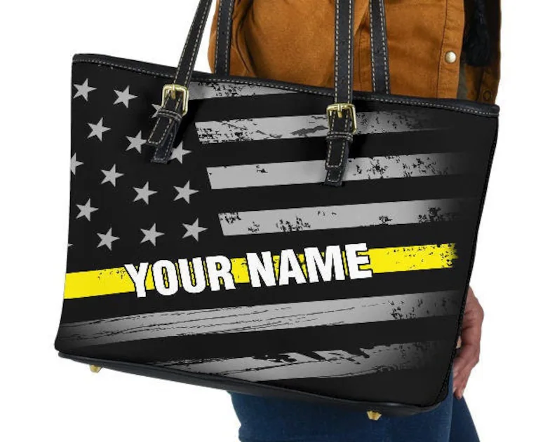 Thin gold line heart dispatcher leather handbag - shoulder tote bag 147 Leather Tote Bag