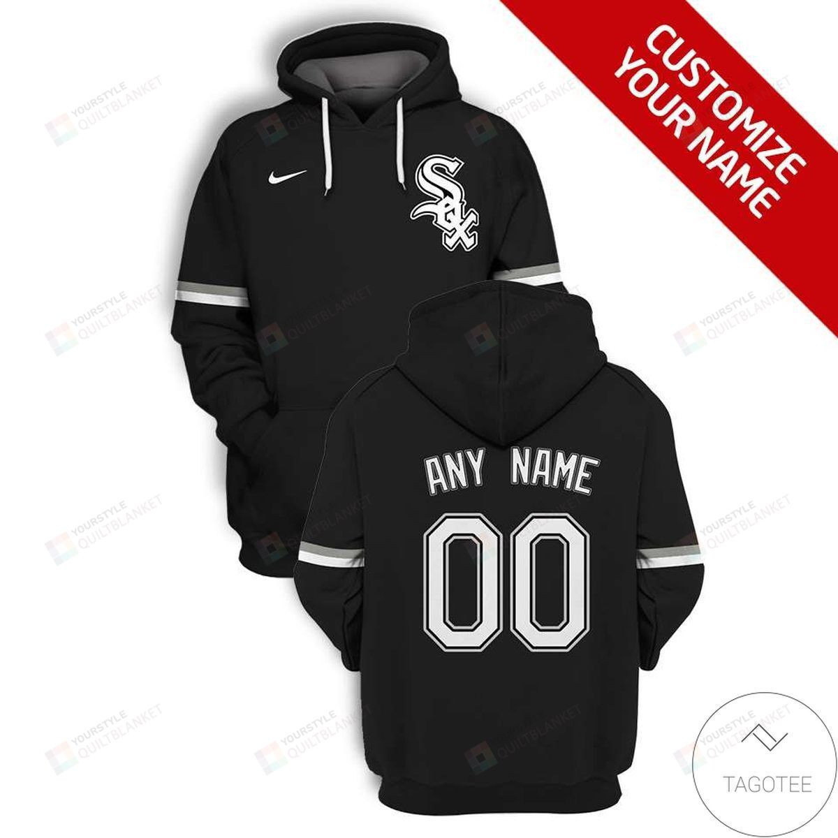 Personalized chicago whiteox black custom 3d all over print hoodie zip up hoodie zip hoodie Zipper Hoodie 3D
